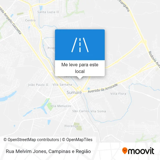 Rua Melvim Jones mapa