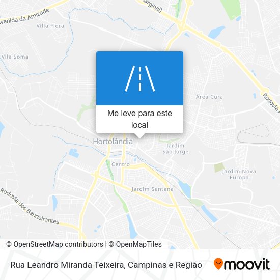 Rua Leandro Miranda Teixeira mapa