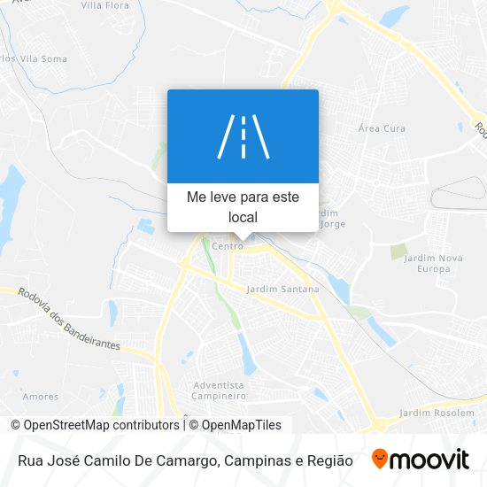 Rua José Camilo De Camargo mapa
