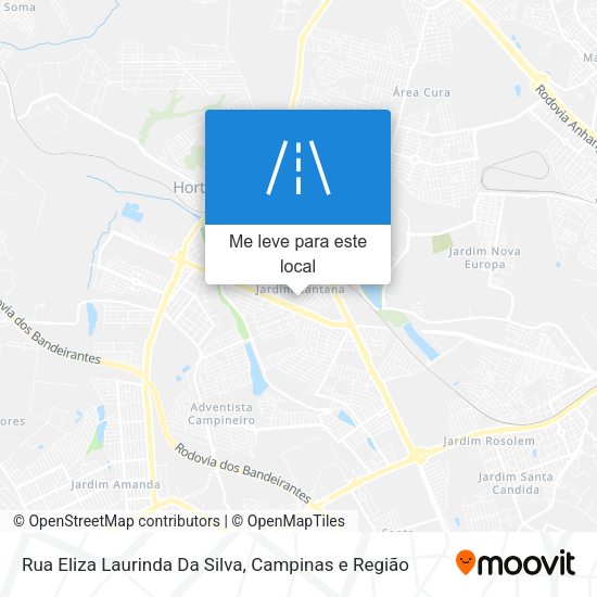 Rua Eliza Laurinda Da Silva mapa