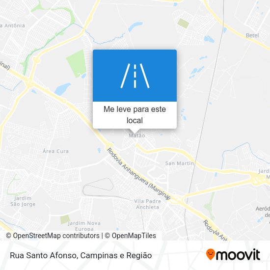 Rua Santo Afonso mapa