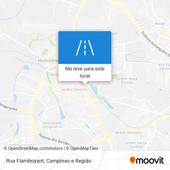 Rua Flamboyant mapa