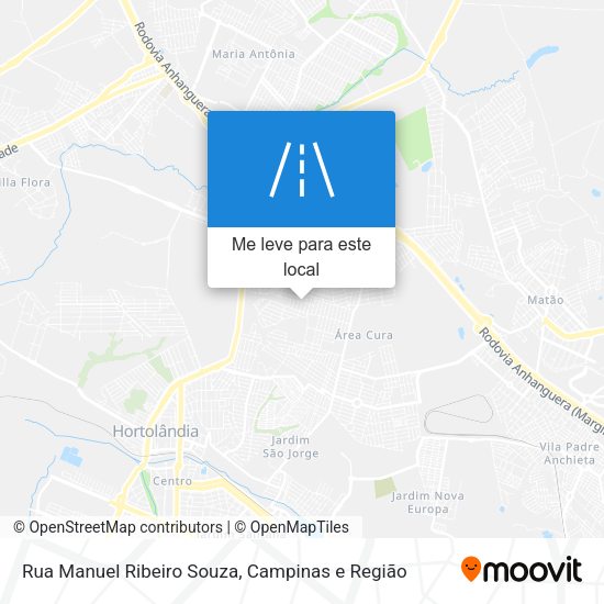 Rua Manuel Ribeiro Souza mapa