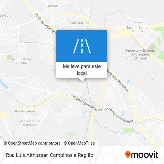 Rua Luis Althusser mapa