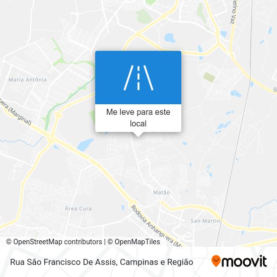 Rua São Francisco De Assis mapa