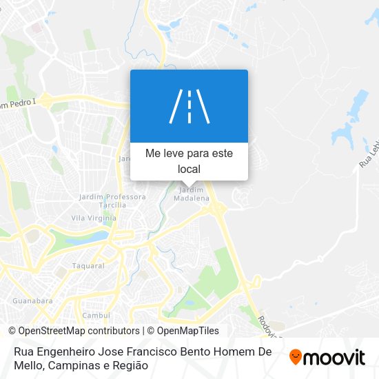 Rua Engenheiro Jose Francisco Bento Homem De Mello mapa