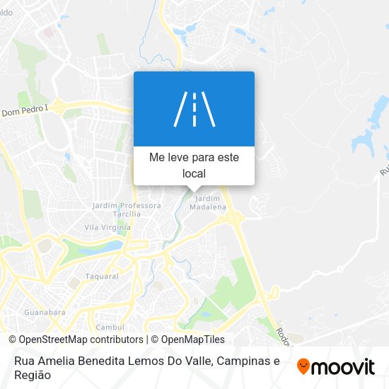 Rua Amelia Benedita Lemos Do Valle mapa