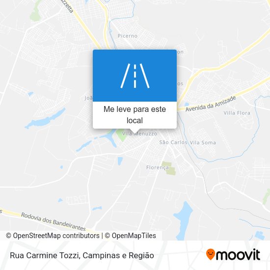 Rua Carmine Tozzi mapa