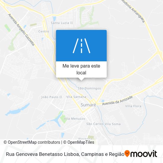 Rua Genoveva Benetasso Lisboa mapa