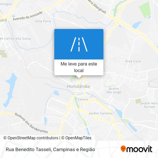 Rua Benedito Tasseli mapa