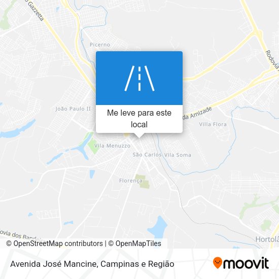 Avenida José Mancine mapa