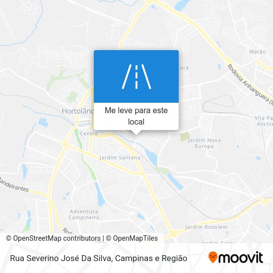 Rua Severino José Da Silva mapa