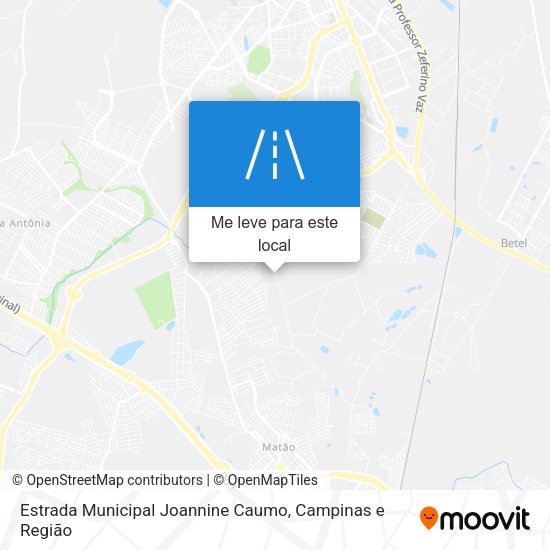 Estrada Municipal Joannine Caumo mapa