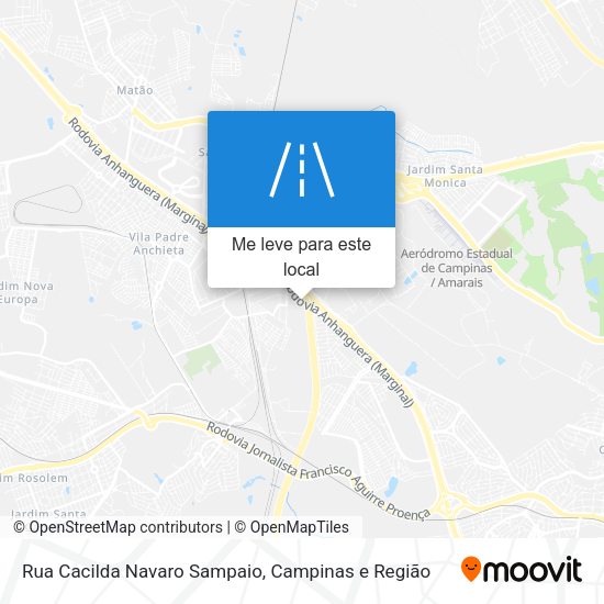 Rua Cacilda Navaro Sampaio mapa