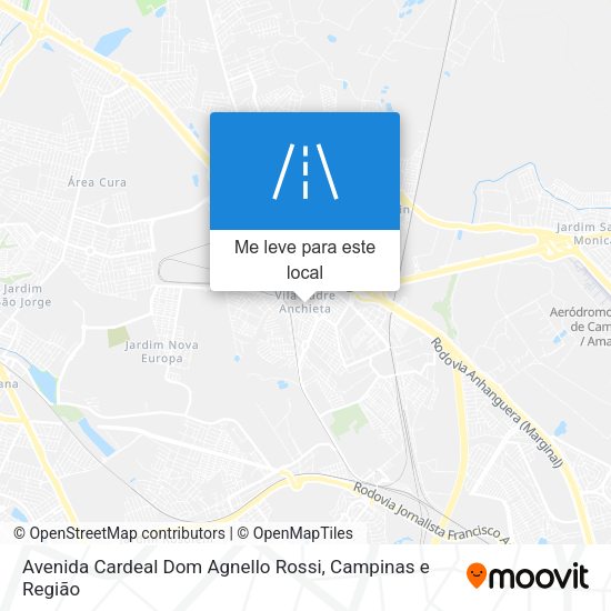Avenida Cardeal Dom Agnello Rossi mapa
