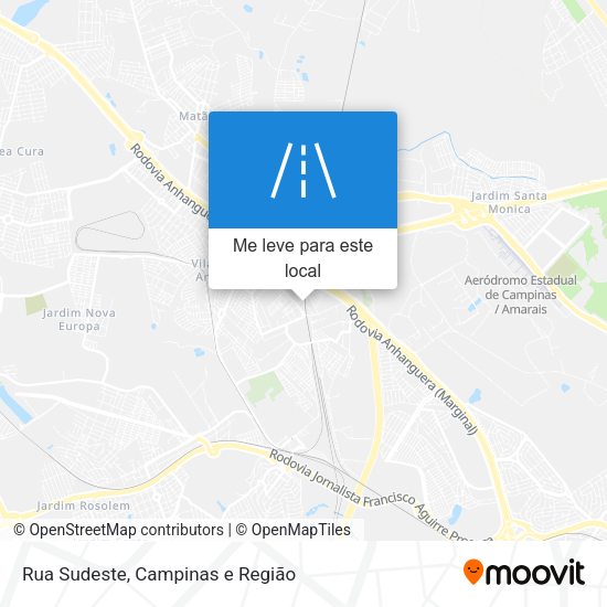 Rua Sudeste mapa