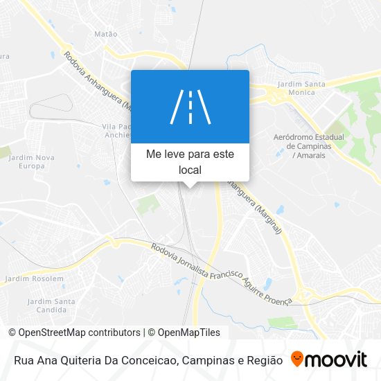 Rua Ana Quiteria Da Conceicao mapa