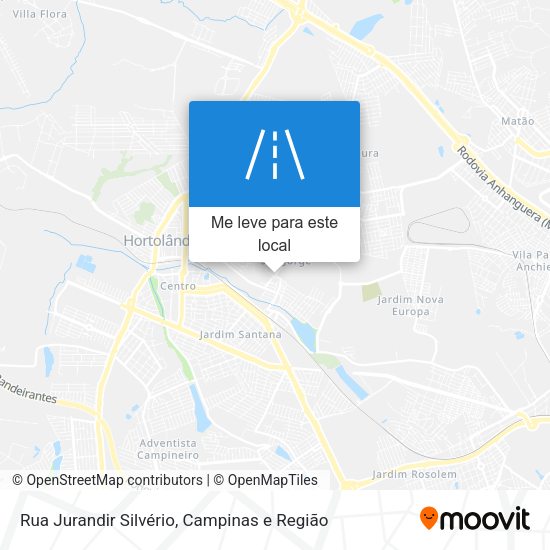 Rua Jurandir Silvério mapa