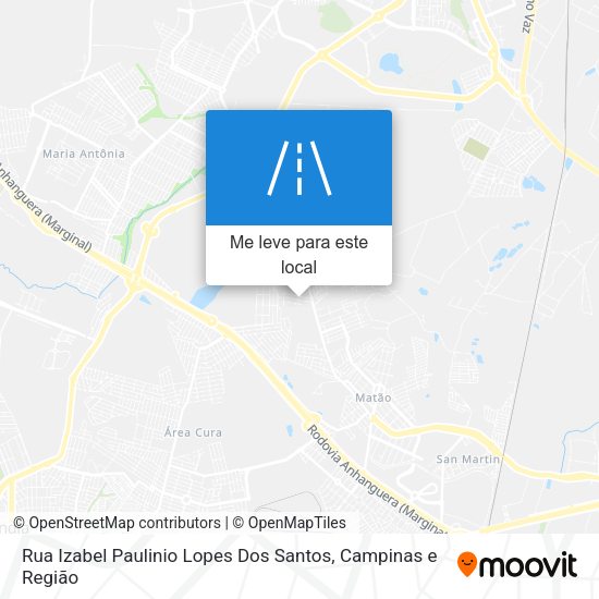Rua Izabel Paulinio Lopes Dos Santos mapa