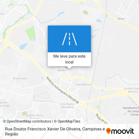 Rua Doutor Francisco Xavier De Oliveira mapa
