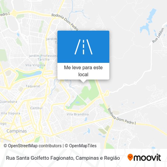 Rua Santa Golfetto Fagionato mapa