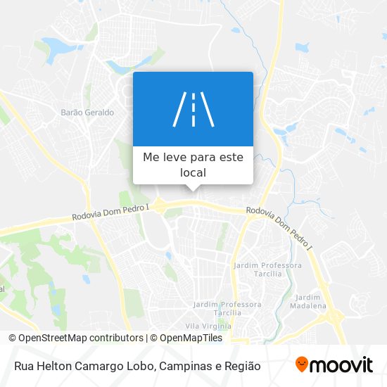 Rua Helton Camargo Lobo mapa