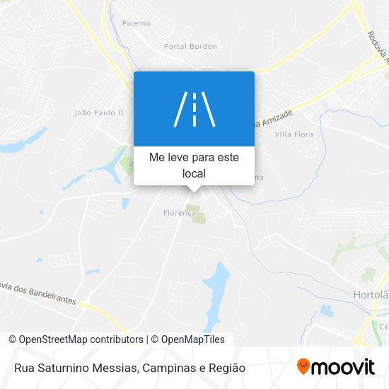 Rua Saturnino Messias mapa