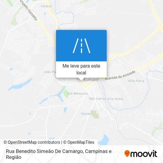 Rua Benedito Simeão De Camargo mapa