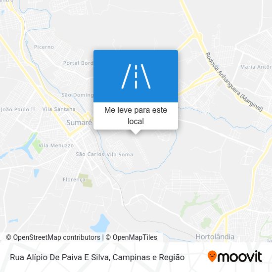 Rua Alípio De Paiva E Silva mapa