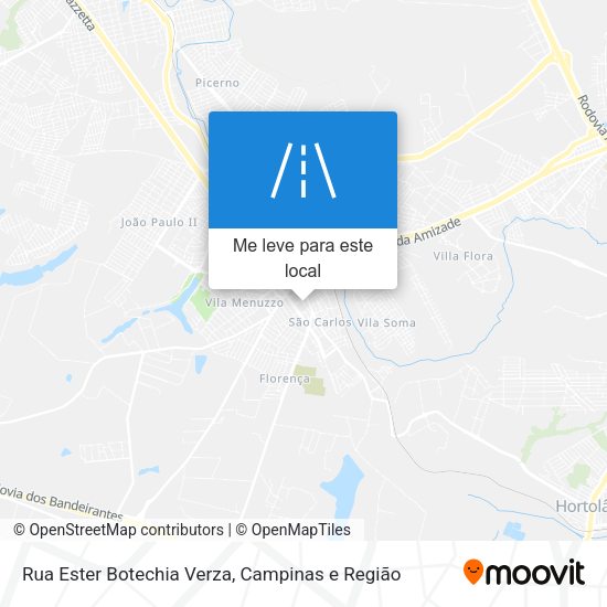 Rua Ester Botechia Verza mapa