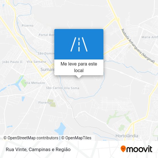 Rua Vinte mapa