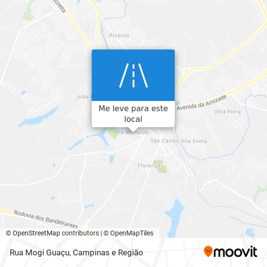 Rua Mogi Guaçu mapa