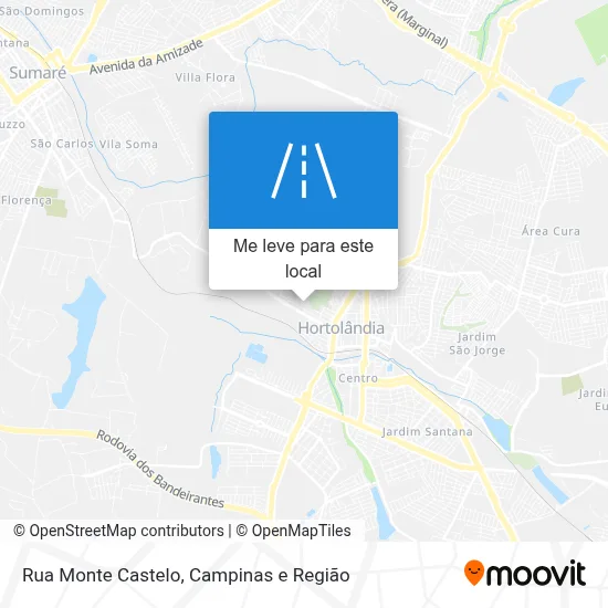 Rua Monte Castelo mapa