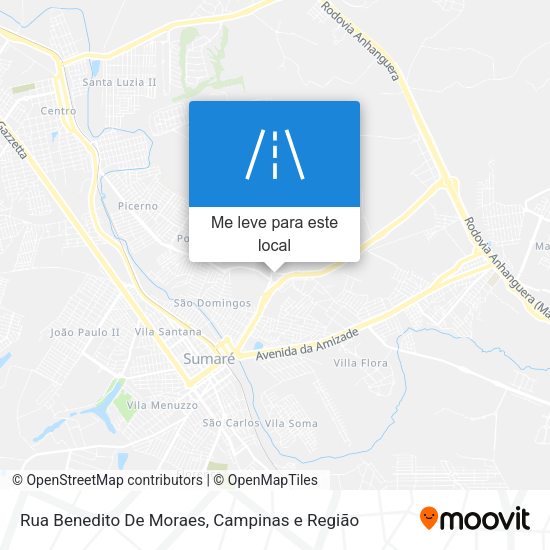 Rua Benedito De Moraes mapa