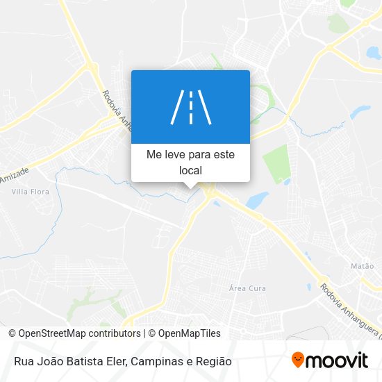 Rua João Batista Eler mapa