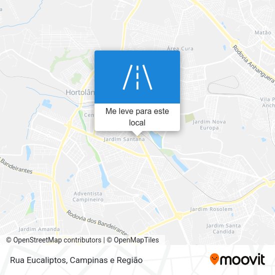 Rua Eucaliptos mapa