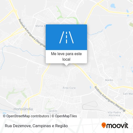 Rua Dezenove mapa