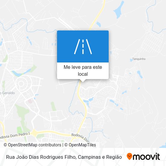 Rua João Dias Rodrigues Filho mapa