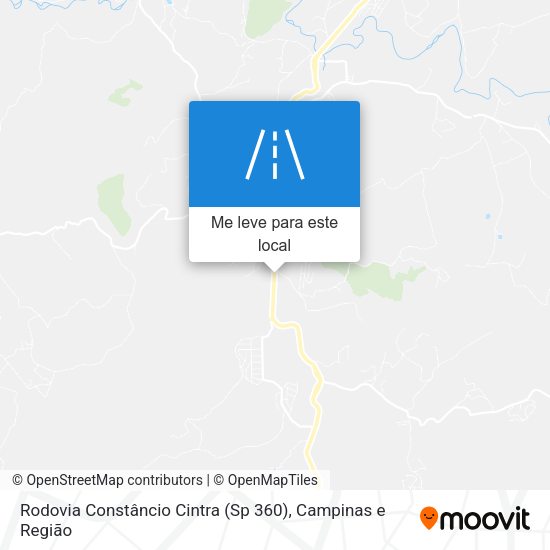 Rodovia Constâncio Cintra (Sp 360) mapa