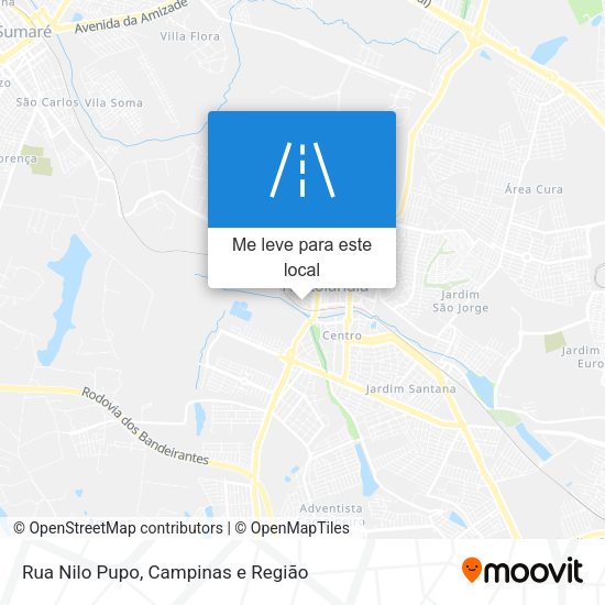 Rua Nilo Pupo mapa