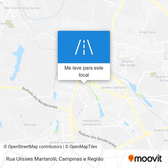 Rua Ulisses Martarolli mapa