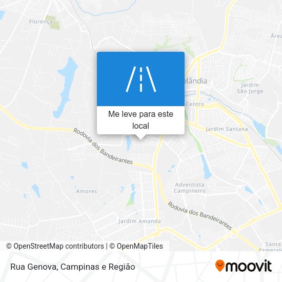 Rua Genova mapa