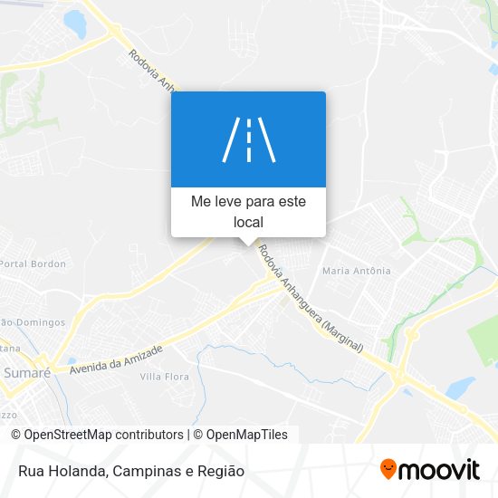Rua Holanda mapa