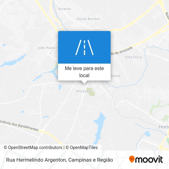 Rua Hermelindo Argenton mapa