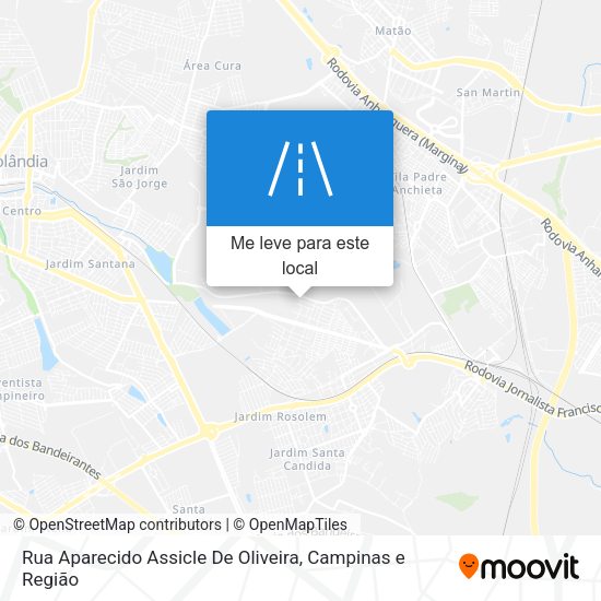Rua Aparecido Assicle De Oliveira mapa