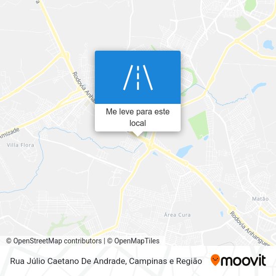 Rua Júlio Caetano De Andrade mapa