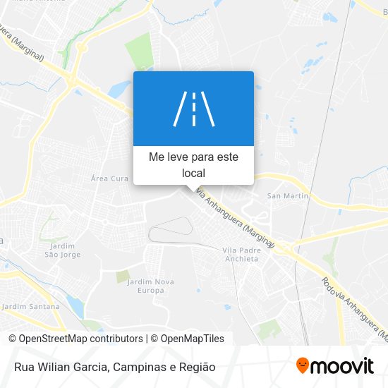 Rua Wilian Garcia mapa