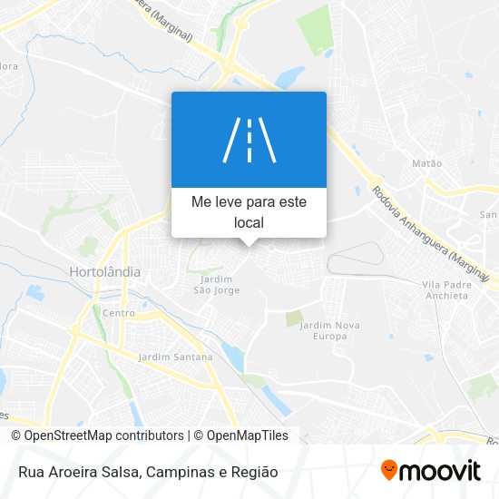 Rua Aroeira Salsa mapa
