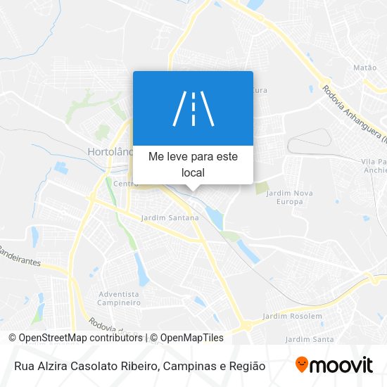 Rua Alzira Casolato Ribeiro mapa