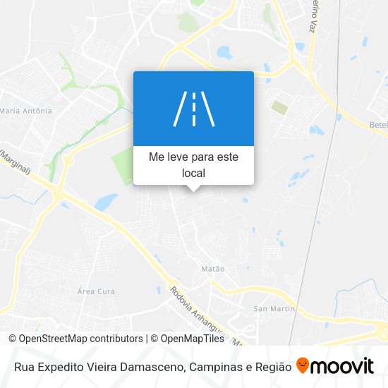 Rua Expedito Vieira Damasceno mapa